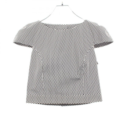 Chanel CC Logo Button Dot Cotton Top