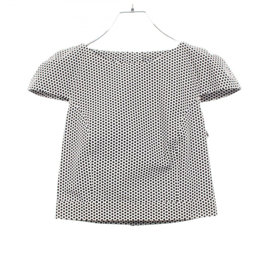 Chanel CC Logo Button Dot Cotton Top