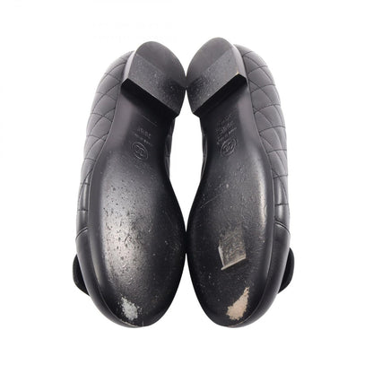 Chanel Quilted Turnlock Leather Flat Shoes — view 4
