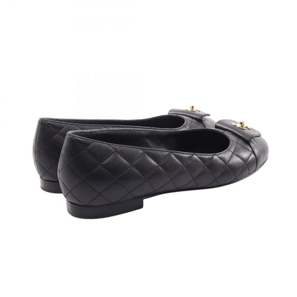Chanel Quilted Turnlock Leather Flat Shoes — view 2
