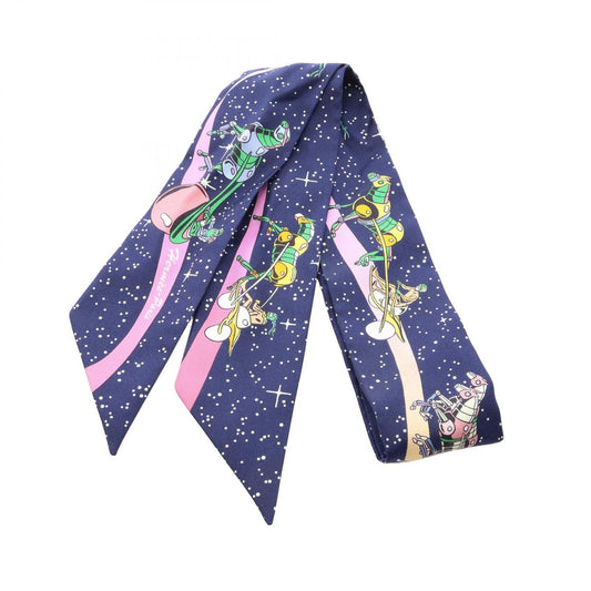 Hermes Scarf Twilly Space Derby Silk