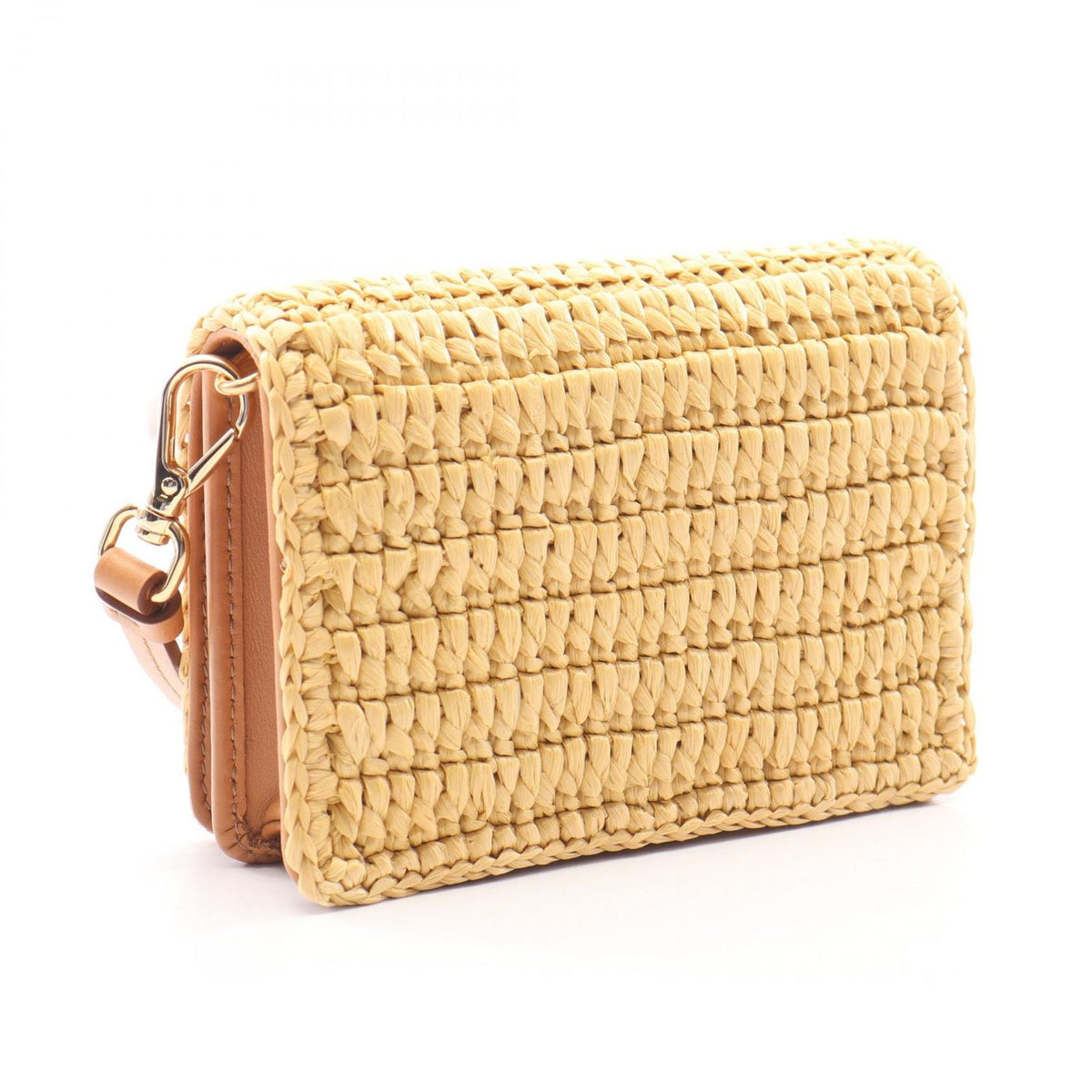 Prada Shoulder Bag Crochet Triangolo Leather — view 2