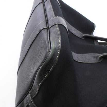 Hermes Tote Bag Garden Party PM Black Canvas Leather — view 8