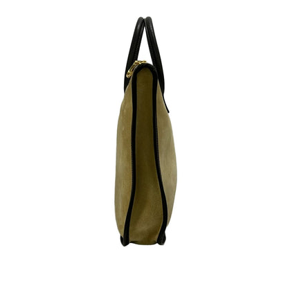 Loewe Handbag Beige Dark Brown Leather — view 2