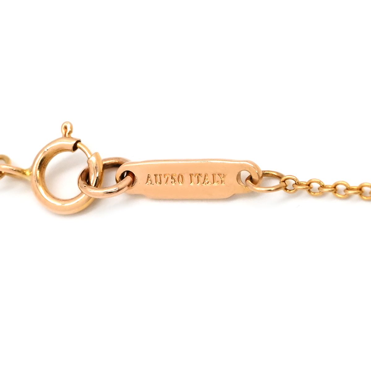 Tiffany & Co Necklace Atlas Open Medallion Diamond Rose Gold T& 18k Pink 18k — view 5