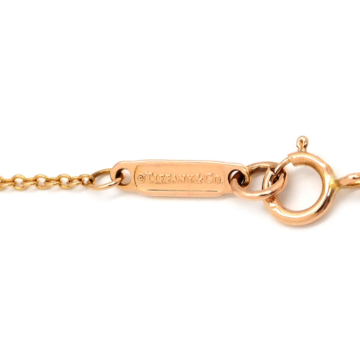 Tiffany & Co Necklace Atlas Open Medallion Diamond Rose Gold T& 18k Pink 18k — view 6