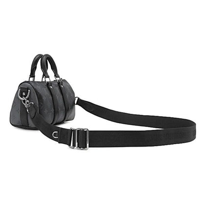 Louis Vuitton 2-Way Bag Keepall Bandouliere 25 Leather Monogram Eclipse Reverse — view 2