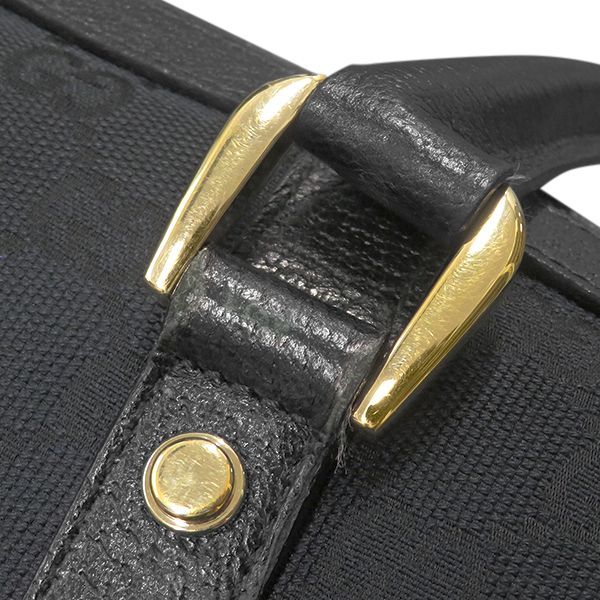 Gucci GG Canvas Abbey Mini Bag Black Gold — view 7