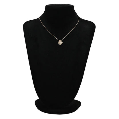 Van Cleef & Arpels Necklace Vintage Alhambra Gray Rose Gold Shell — view 8
