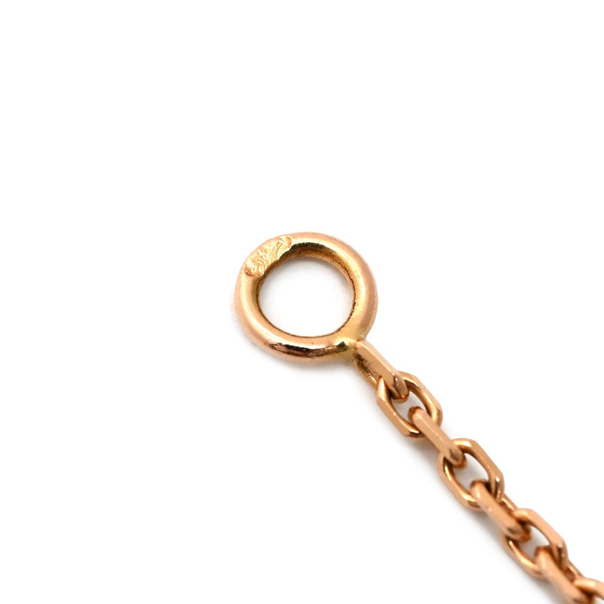 Van Cleef & Arpels Necklace Vintage Alhambra Gray Rose Gold Shell — view 6