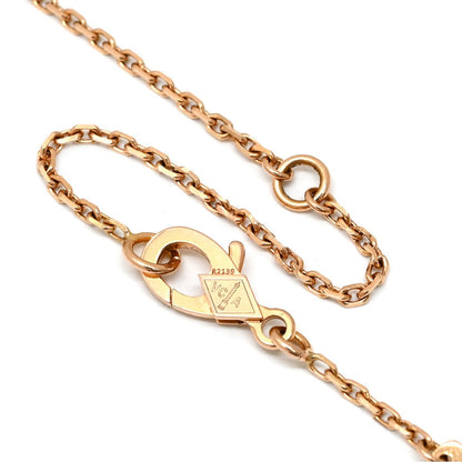 Van Cleef & Arpels Necklace Vintage Alhambra Gray Rose Gold Shell — view 5