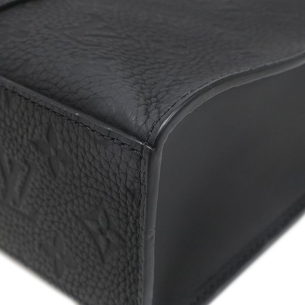 Louis Vuitton 2-Way Sac Plat Leather Taurillon Black Tote Bag — view 4