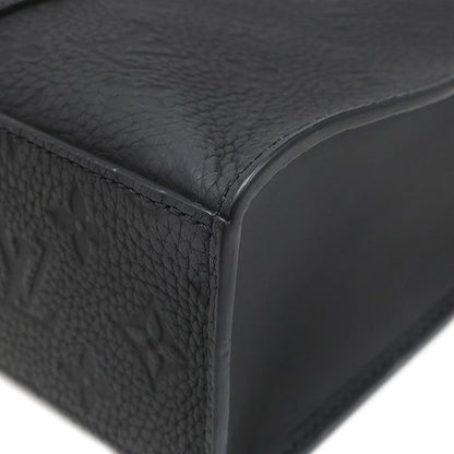 Louis Vuitton 2-Way Sac Plat Leather Taurillon Black Tote Bag — view 4