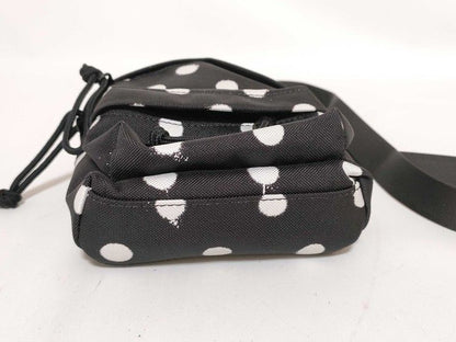 Balenciaga Shoulder Bag Explorer Black White Canvas Polka Dots — view 3