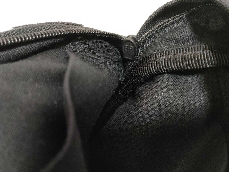 Balenciaga Shoulder Bag Explorer Black White Canvas Polka Dots — view 8