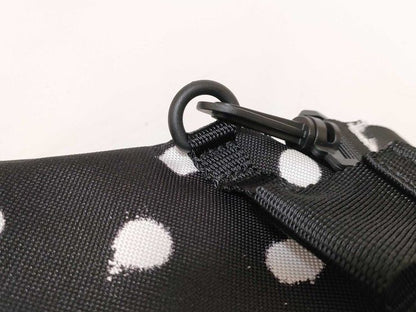 Balenciaga Shoulder Bag Explorer Black White Canvas Polka Dots — view 5