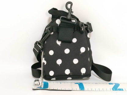 Balenciaga Shoulder Bag Explorer Black White Canvas Polka Dots — view 2