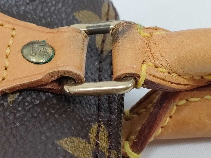 Louis Vuitton Handbag Nano Speedy Brown Monogram Gold — view 5