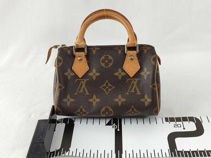 Louis Vuitton Handbag Nano Speedy Brown Monogram Gold — view 2