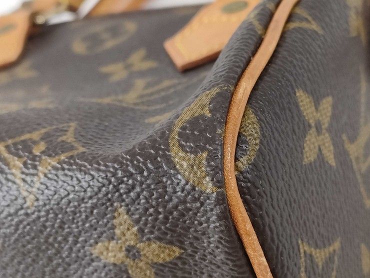 Louis Vuitton Handbag Nano Speedy Brown Monogram Gold — view 7