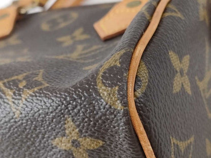 Louis Vuitton Handbag Nano Speedy Brown Monogram Gold — view 7