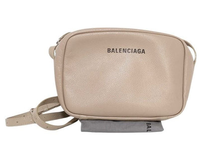 Balenciaga Shoulder Bag Everyday Beige Leather