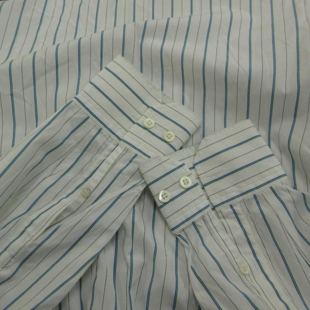 Balenciaga New Swing Shirt Long Sleeve Bowtie Striped Logo Print Oversize S 34 — view 6