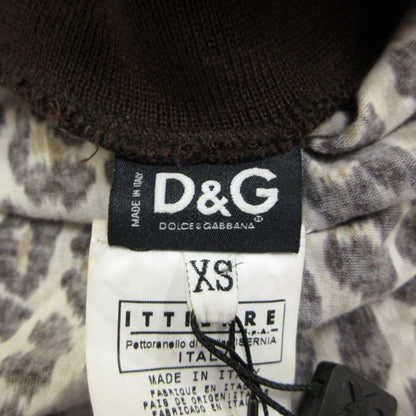 Dolce & Gabbana D&G Vest Gilet Cut Replacement Leopard Print Double Stripe — view 4