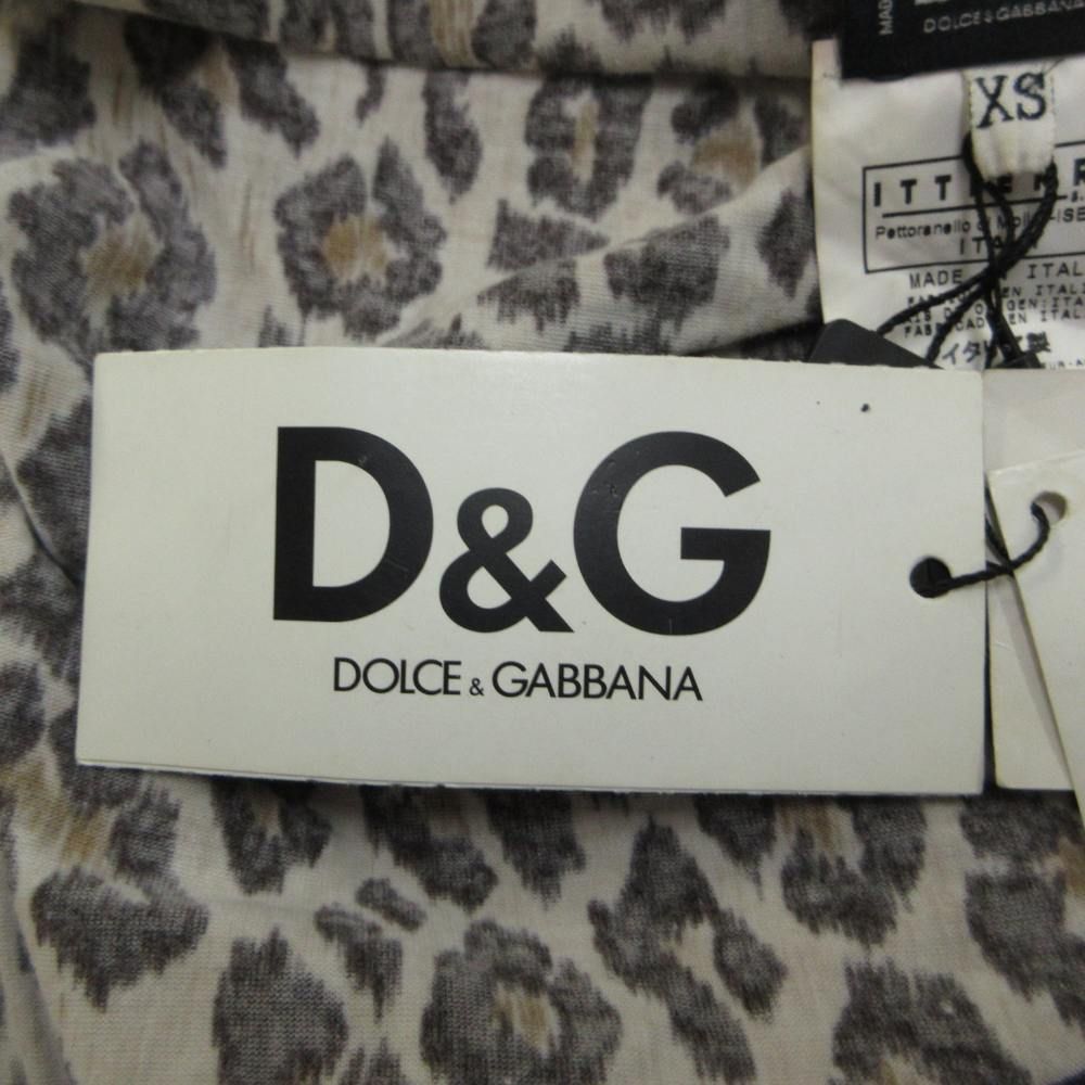 Dolce & Gabbana D&G Vest Gilet Cut Replacement Leopard Print Double Stripe — view 5