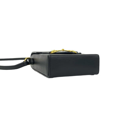 Gucci Horsebit Leather Mini Shoulder Bag Pochette Cross Black — view 7