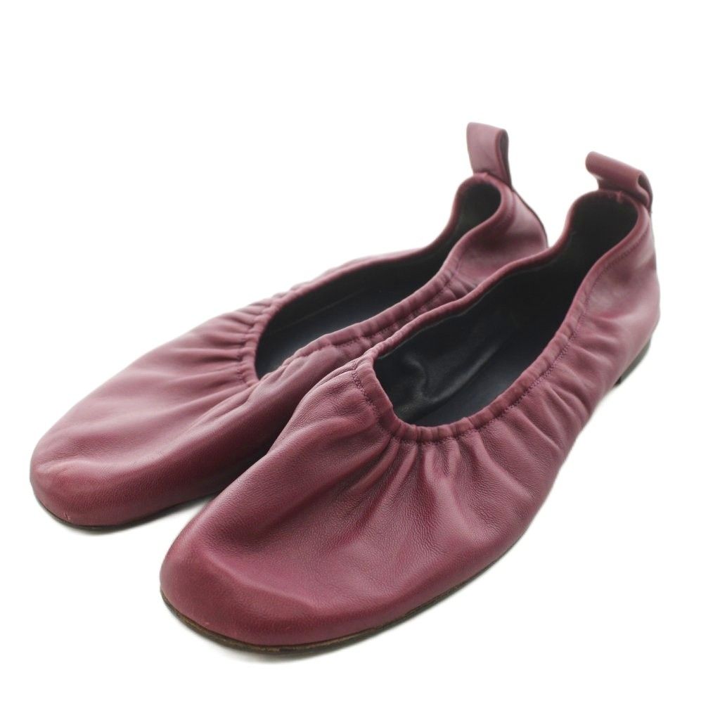Celine Ballet Shoes Leather Purple