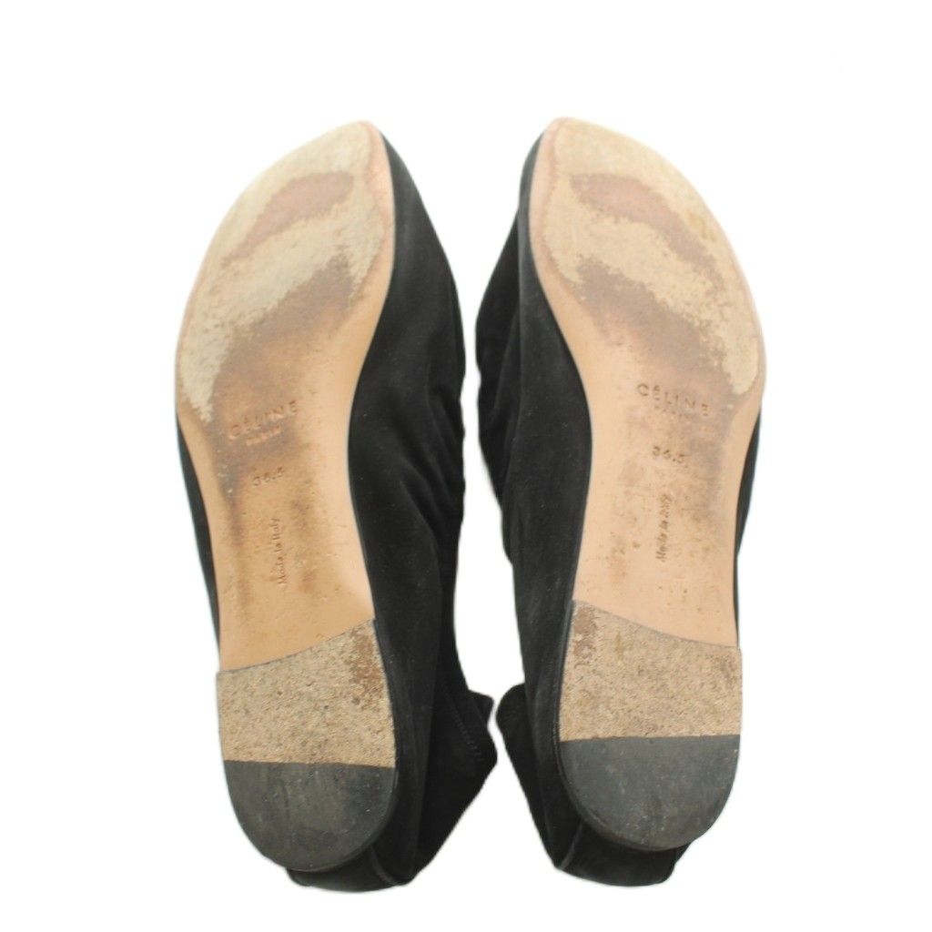 Celine Ballet Shoes Suede Black — view 5