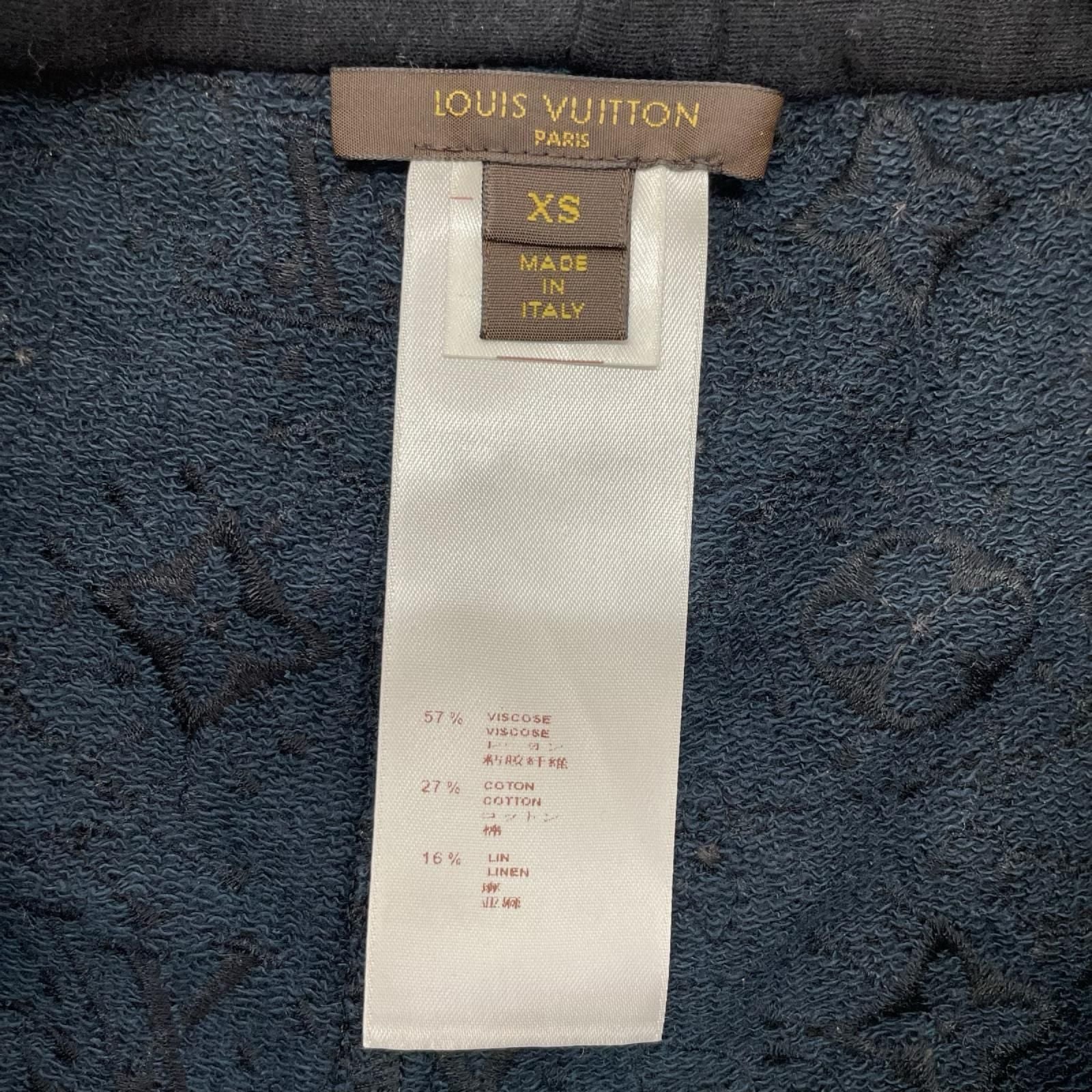 Louis Vuitton Monogram Navy Knit Shorts XS — view 3