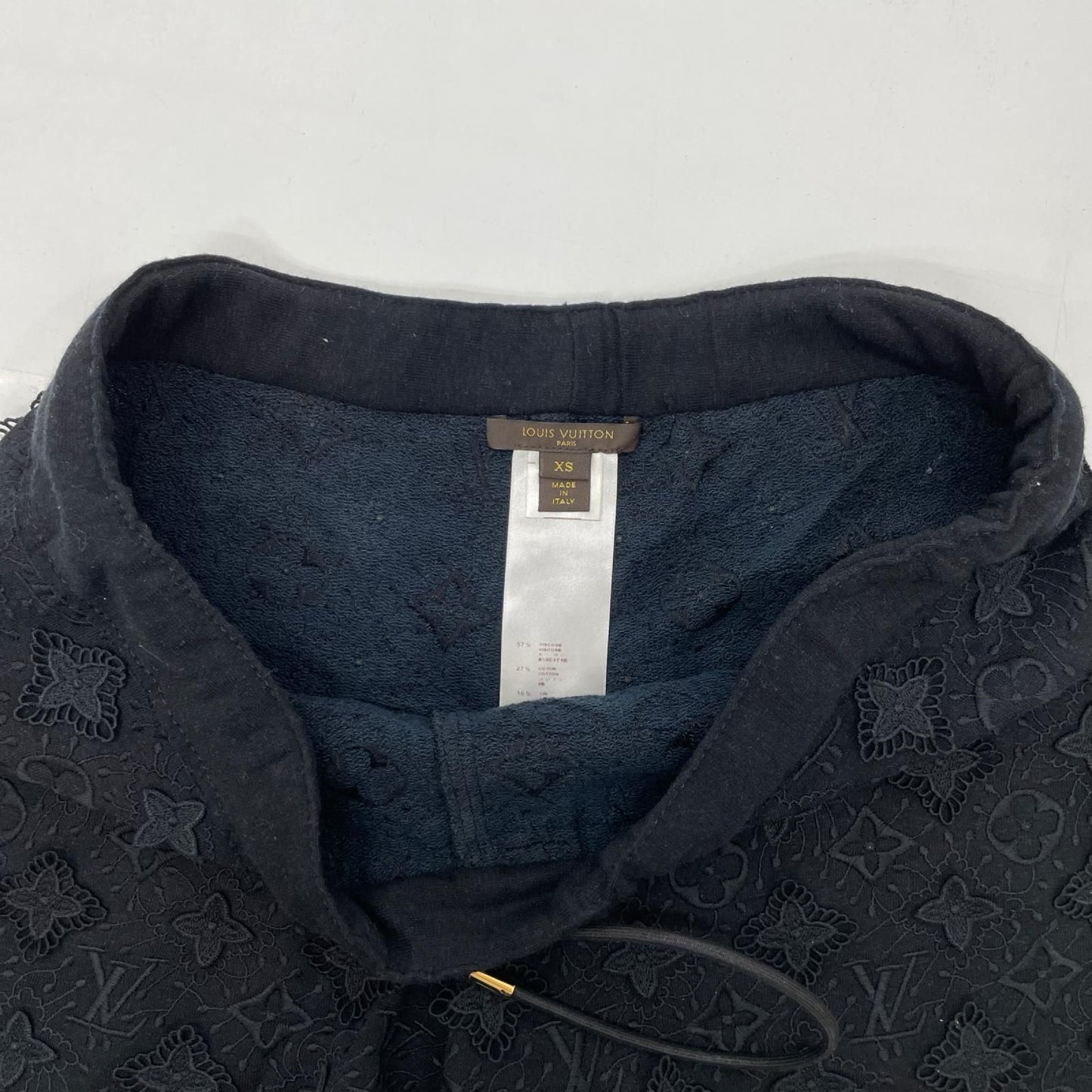 Louis Vuitton Monogram Navy Knit Shorts XS — view 7