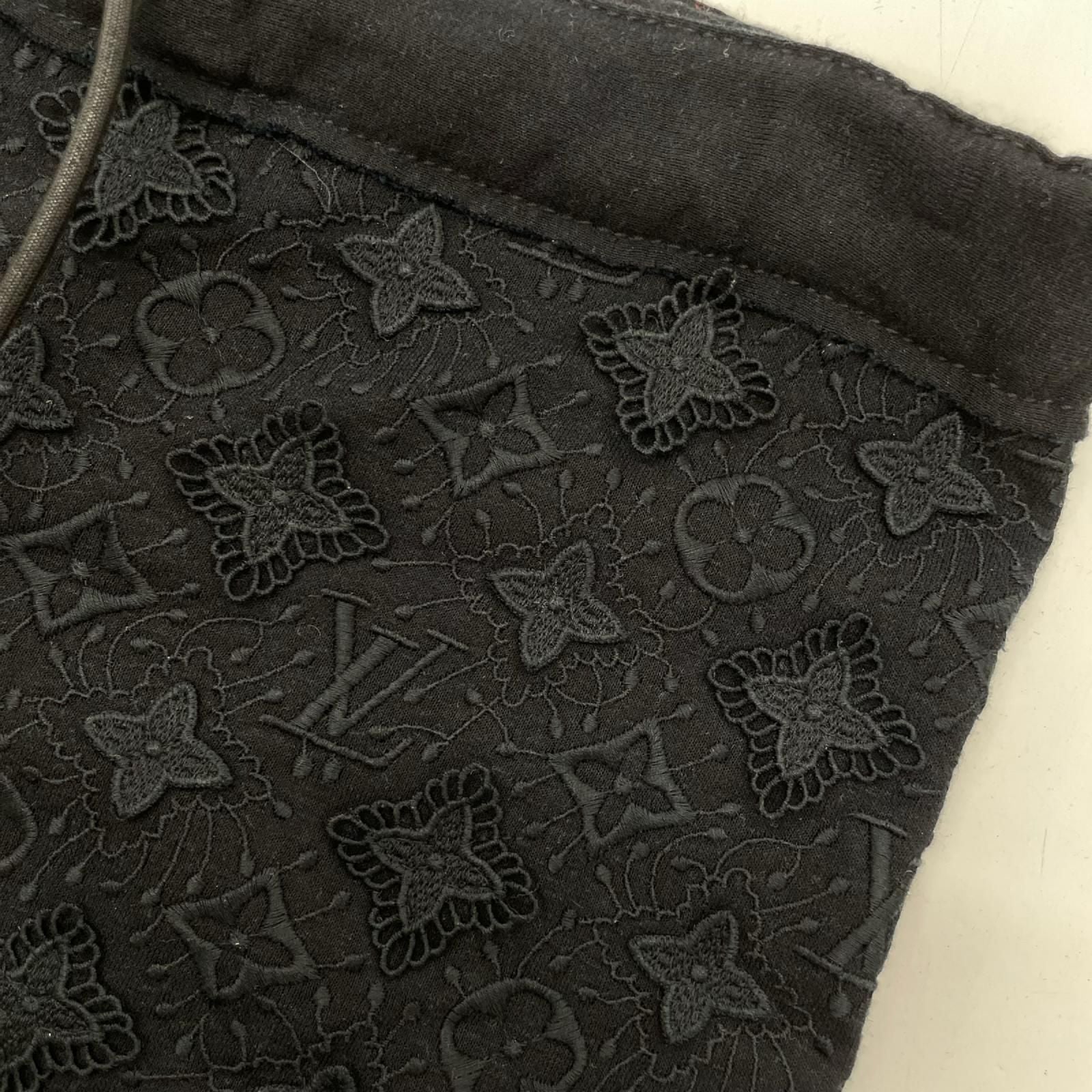Louis Vuitton Monogram Navy Knit Shorts XS — view 5