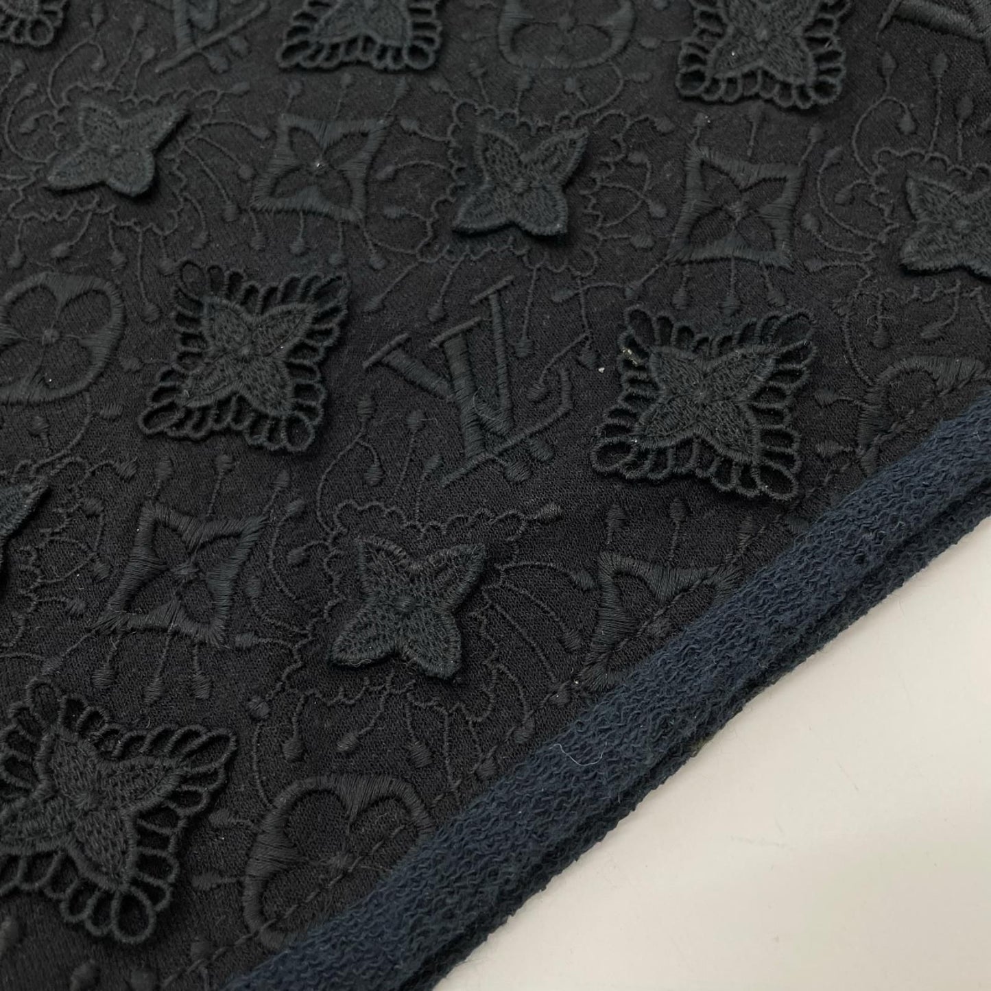 Louis Vuitton Monogram Navy Knit Shorts XS — view 6