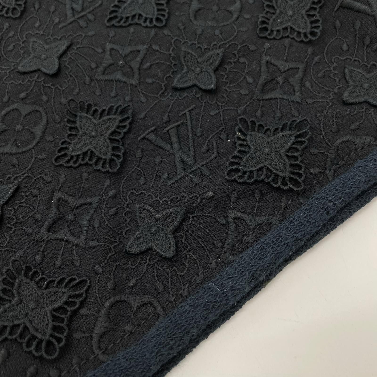 Louis Vuitton Monogram Navy Knit Shorts XS — view 6