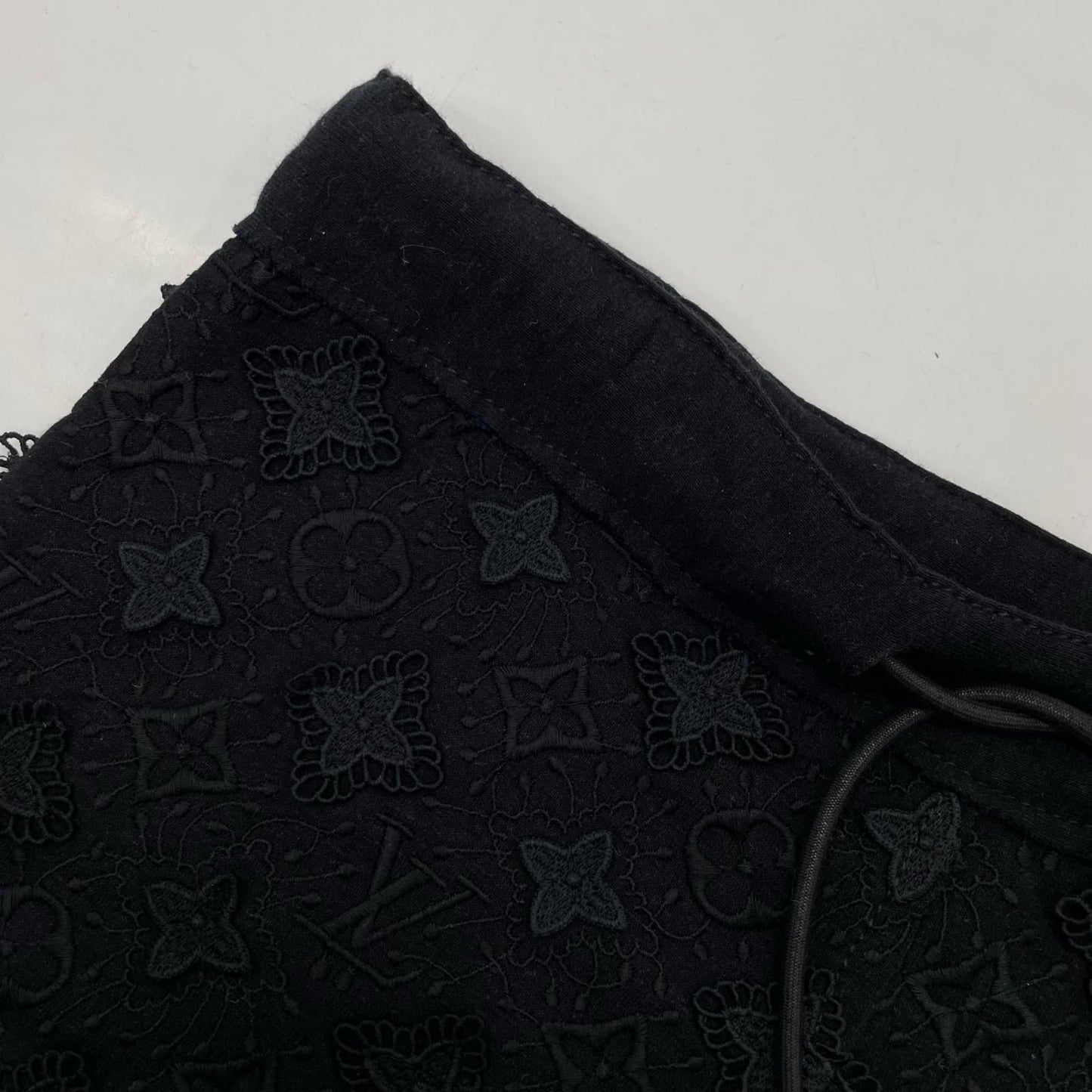 Louis Vuitton Monogram Navy Knit Shorts XS — view 8