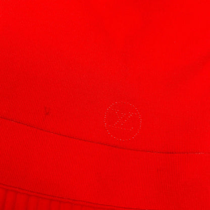 Louis Vuitton Red LV Circle Embroidery Sleeveless Rib Knit Dress XS — view 6