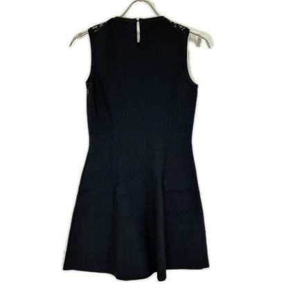 Louis Vuitton Black Monogram Lace Sleeveless Dress XS — view 2