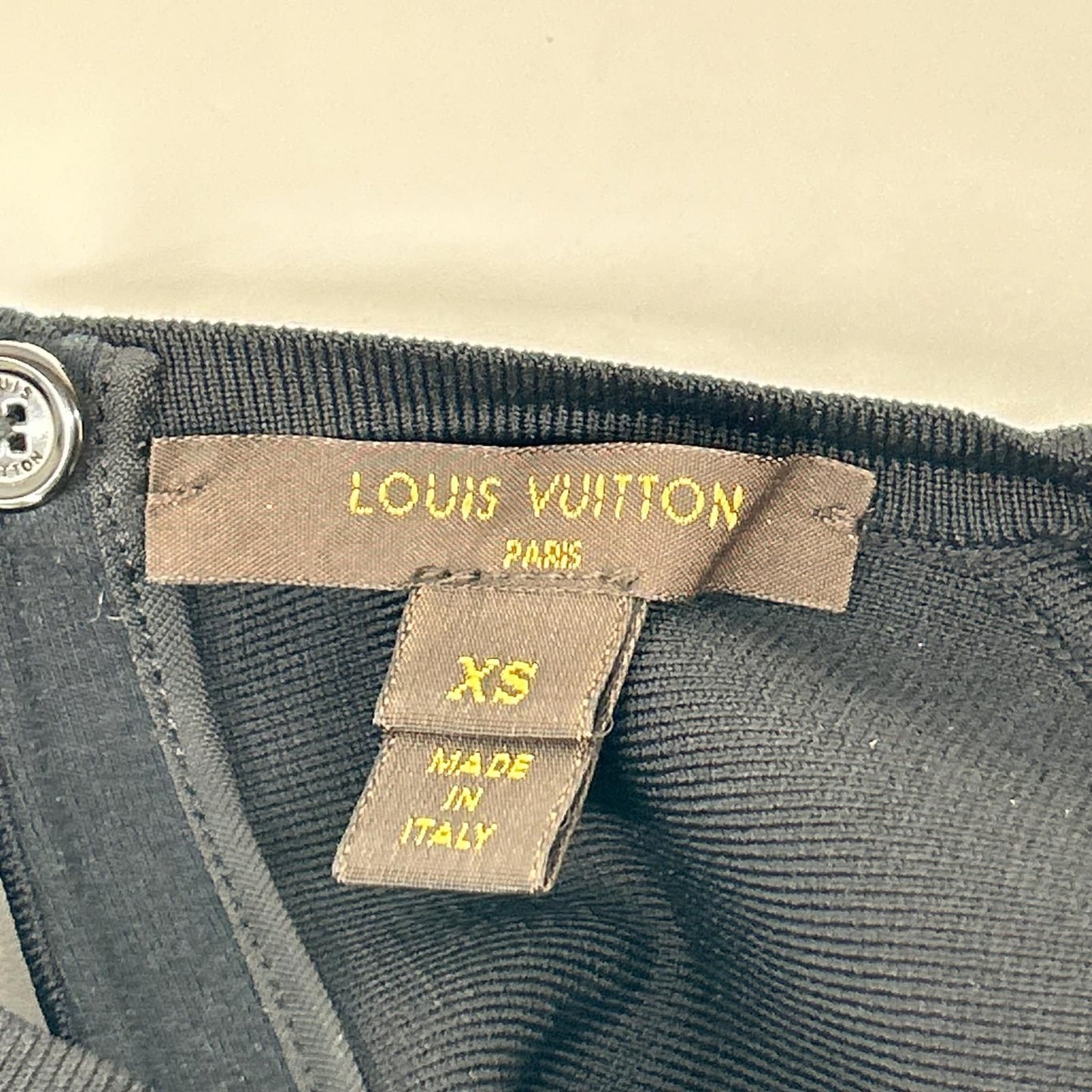 Louis Vuitton Black Monogram Lace Sleeveless Dress XS — view 3