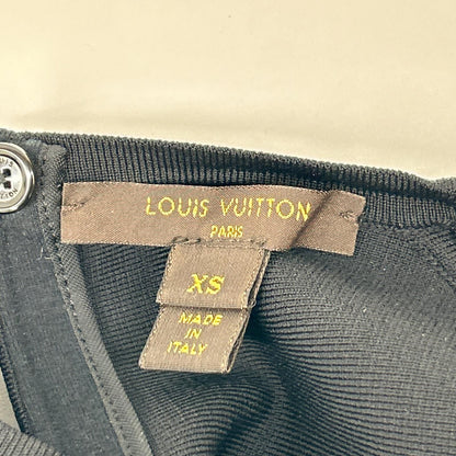 Louis Vuitton Black Monogram Lace Sleeveless Dress XS — view 3