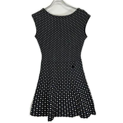 Louis Vuitton Blue Black Gray Damier Silk Knit Dress — view 2
