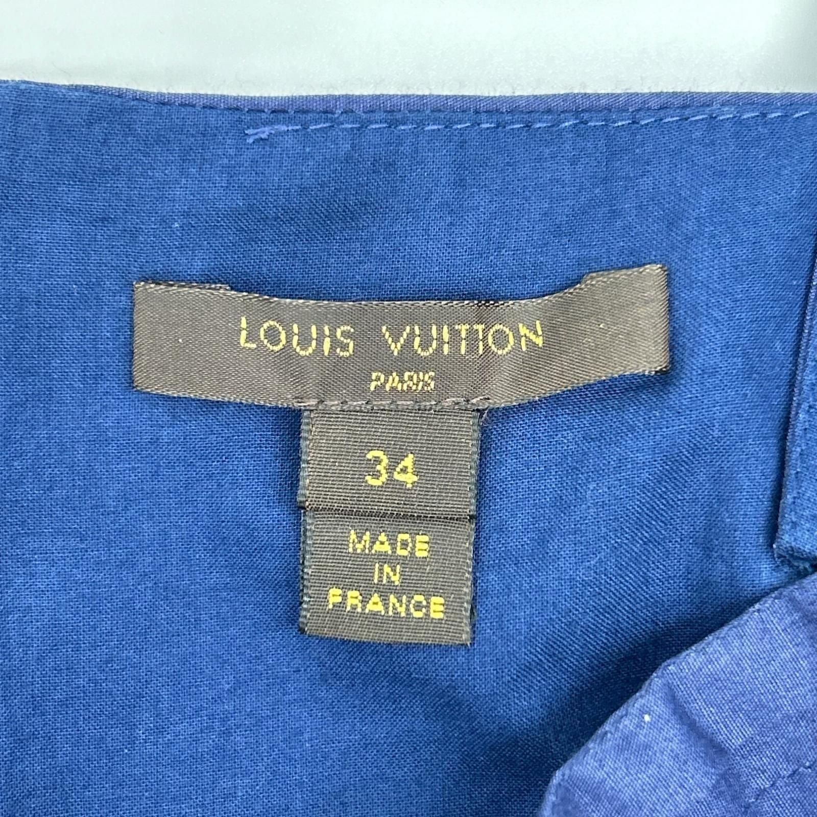 Louis Vuitton Geometric Print Waist Belt Cami Dress XS — view 3
