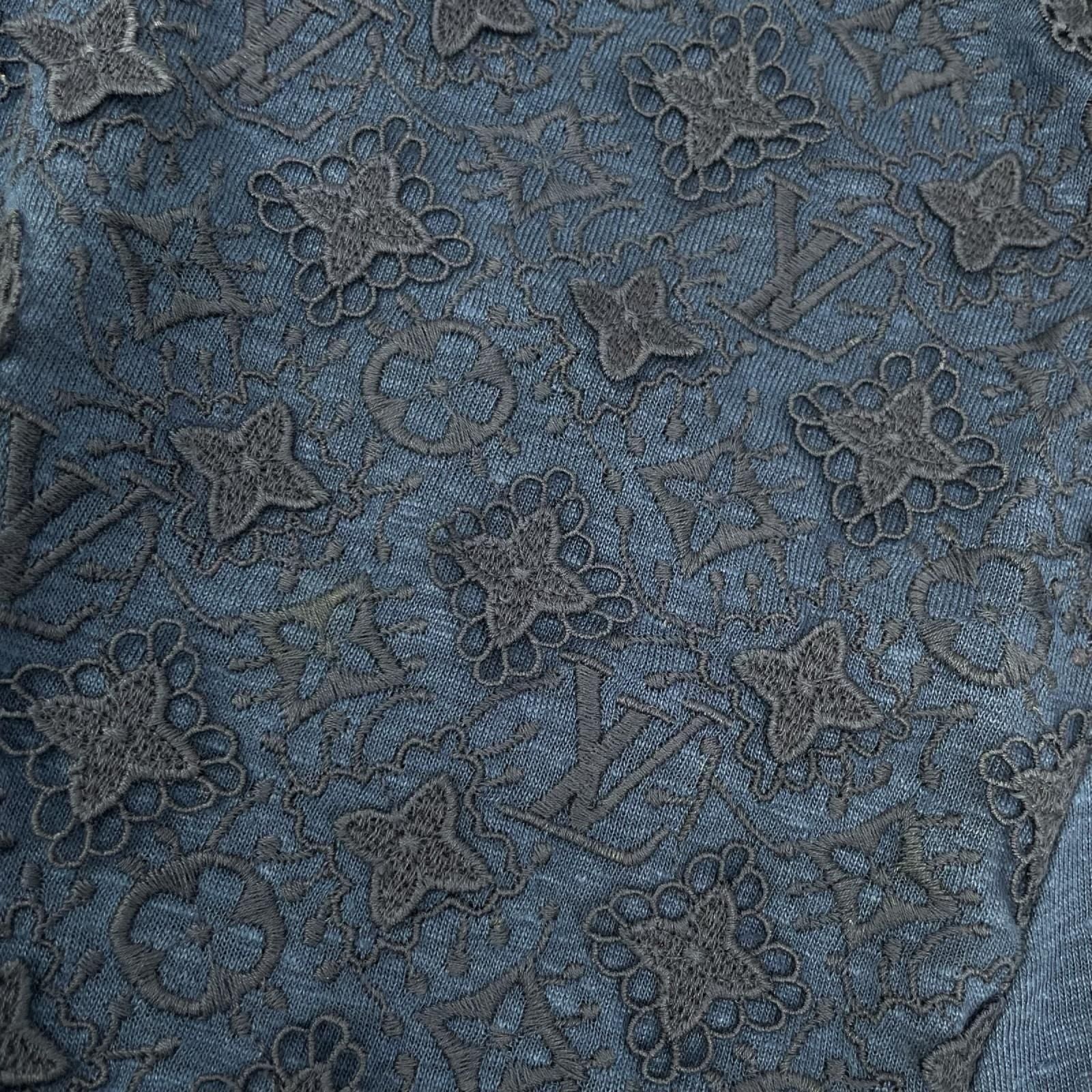 Louis Vuitton Navy Blue Monogram Lace Dress XS — view 8
