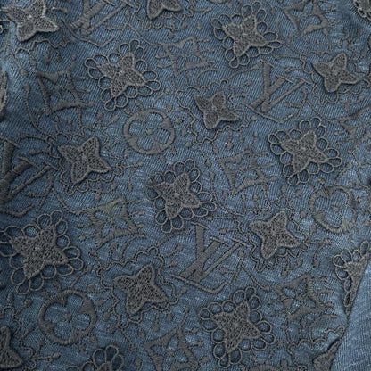Louis Vuitton Navy Blue Monogram Lace Dress XS — view 8