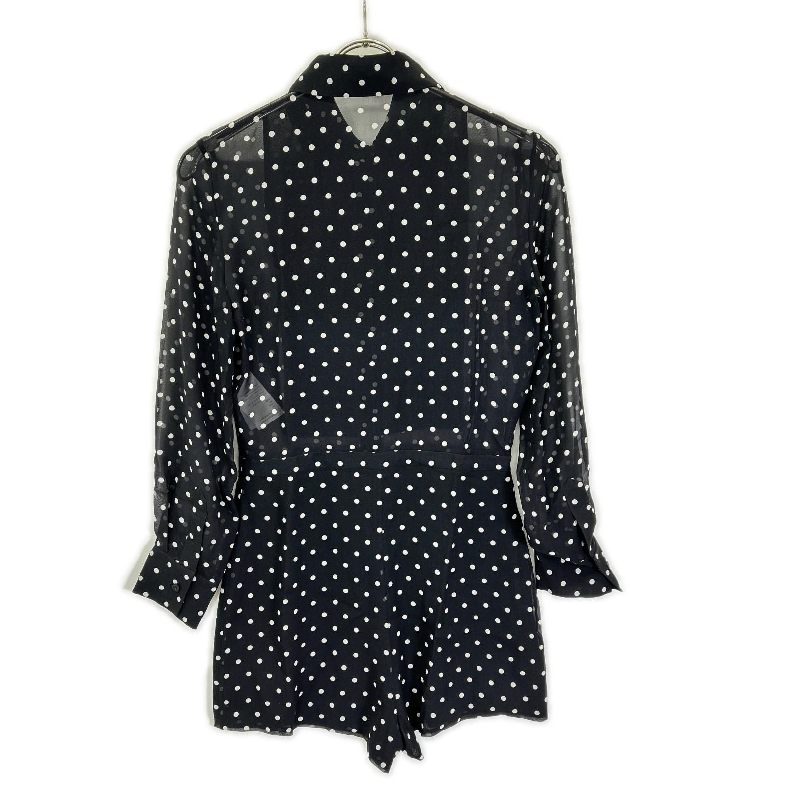 Dior Bee Embroidery Silk Dot Jumpsuit 34 — view 2