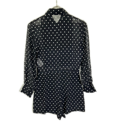 Dior Bee Embroidery Silk Dot Jumpsuit 34 — view 2