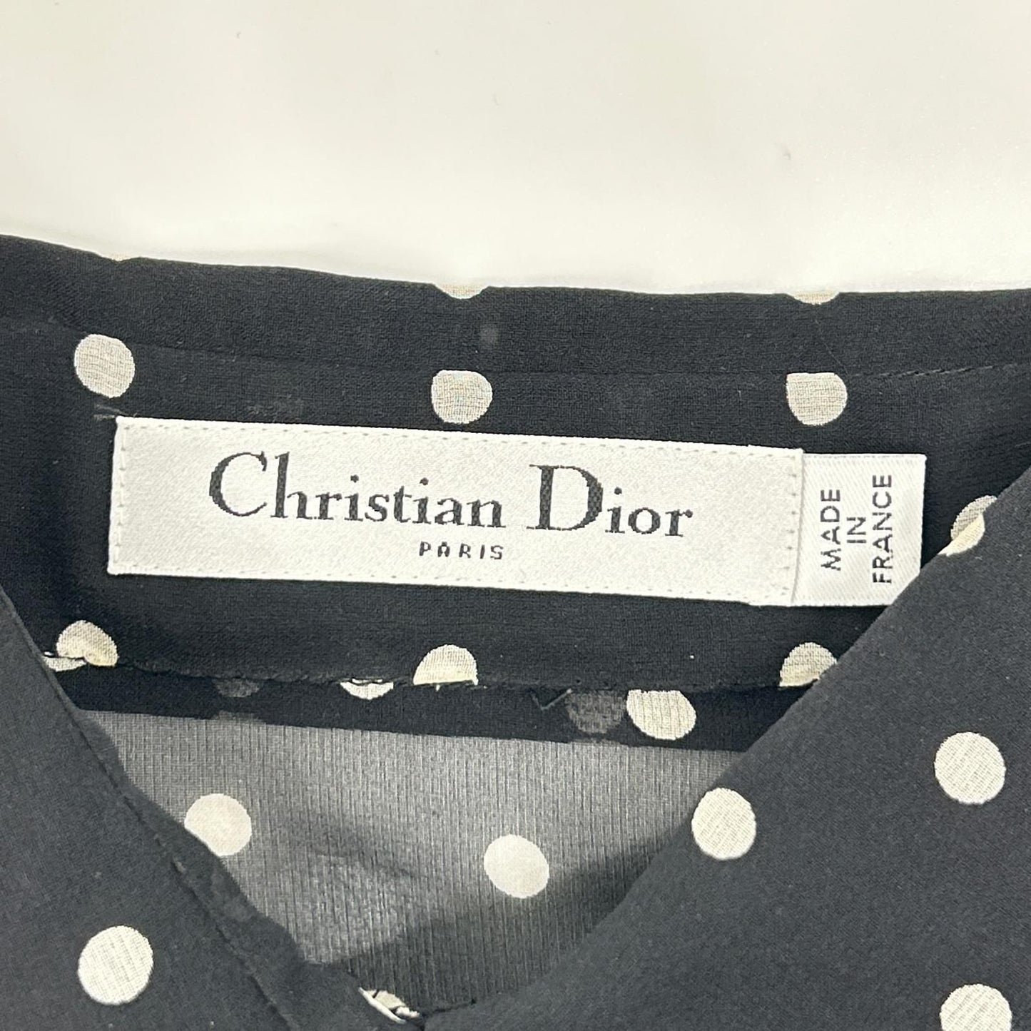 Dior Bee Embroidery Silk Dot Jumpsuit 34 — view 3