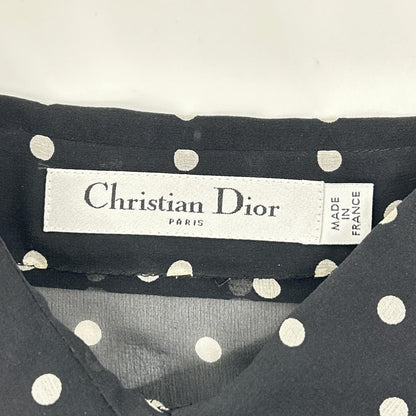 Dior Bee Embroidery Silk Dot Jumpsuit 34 — view 3